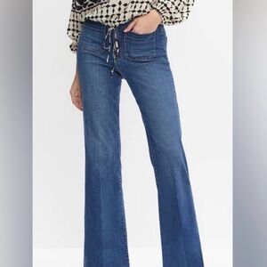 Patch Pocket Flare-Leg Jeans size 4 from Melanie Lynn